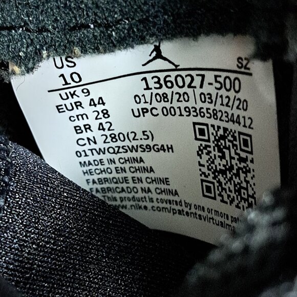 Size 10 Air Jordan 5 Retro Alternate Grape Purple Aqua Men’s (136027-500) - Picture 7 of 13